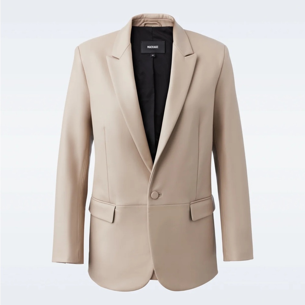 NWT Mackage Caprice Leather Blazer Size XXS